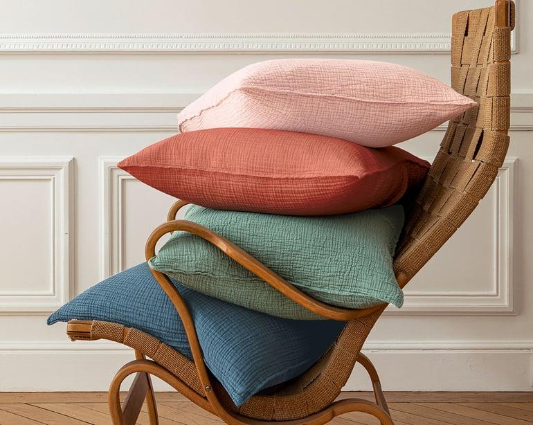 Anne De Solène TAIE D'OREILLER Source · Azurite