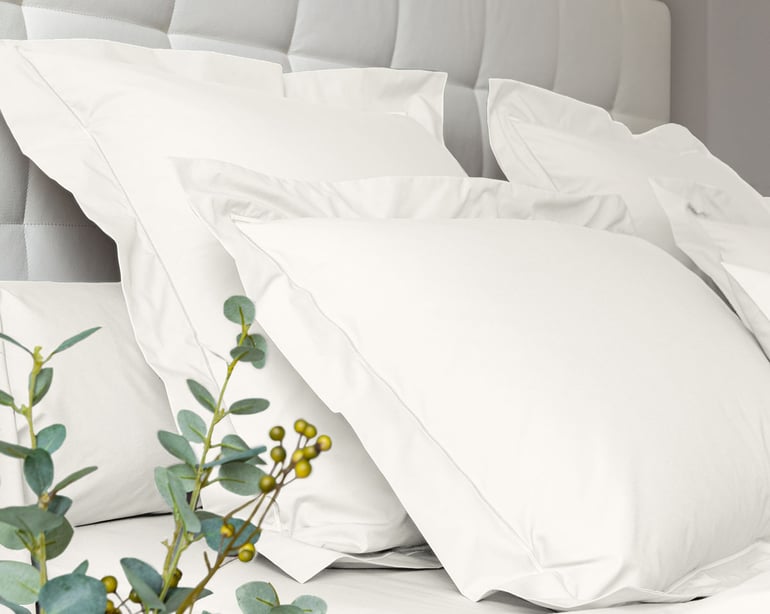 Anne De Solène TAIE D'OREILLER Vexin · Blanc Doux