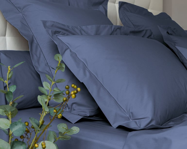 Anne De Solène TAIE D'OREILLER Vexin · Cobalt