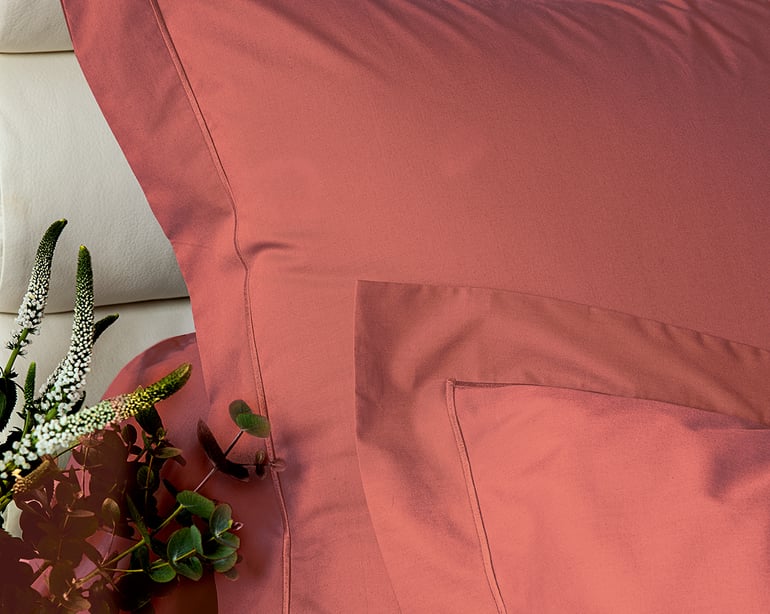 Anne De Solène TAIE D'OREILLER Vexin · Terracotta