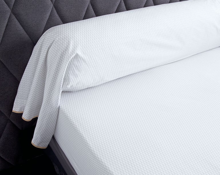 anne de solène TAIE DE TRAVERSIN Perle lune