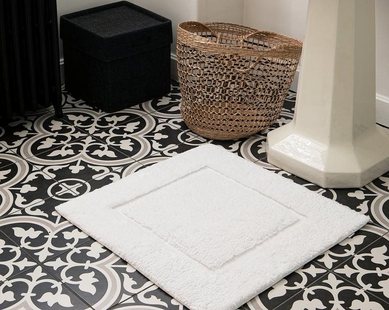 anne de solène TAPIS DE BAIN Origine · Blanc