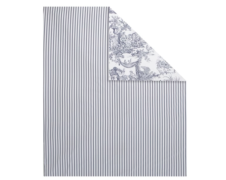 Anne De Solène HOUSSE DE COUETTE 4 Continents · Blanc/Bleu