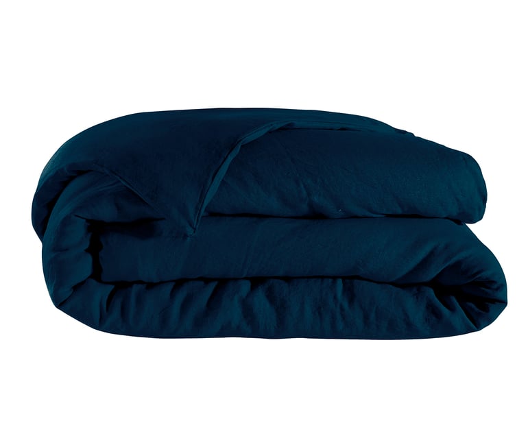 Anne De Solène HOUSSE DE COUETTE Lin Lavé Lina · Bleu De Chine