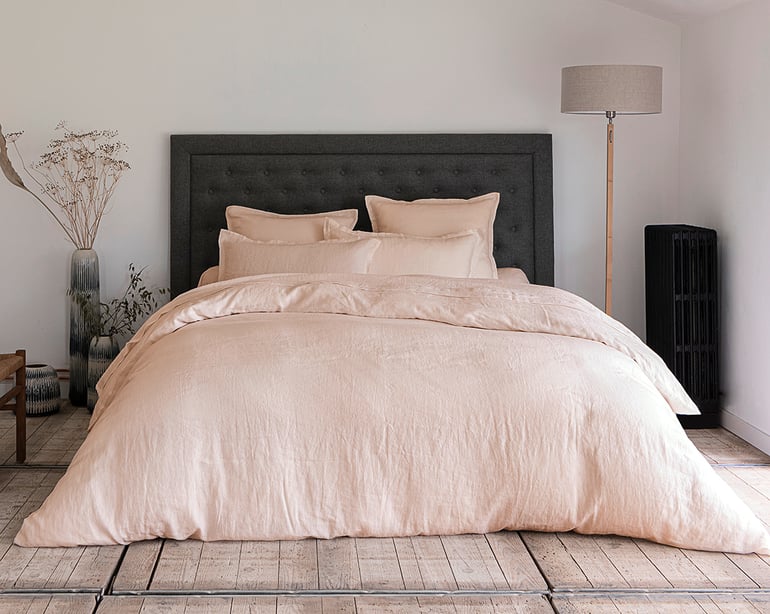 anne de solène HOUSSE DE COUETTE Lin Lavé Lina · Nude