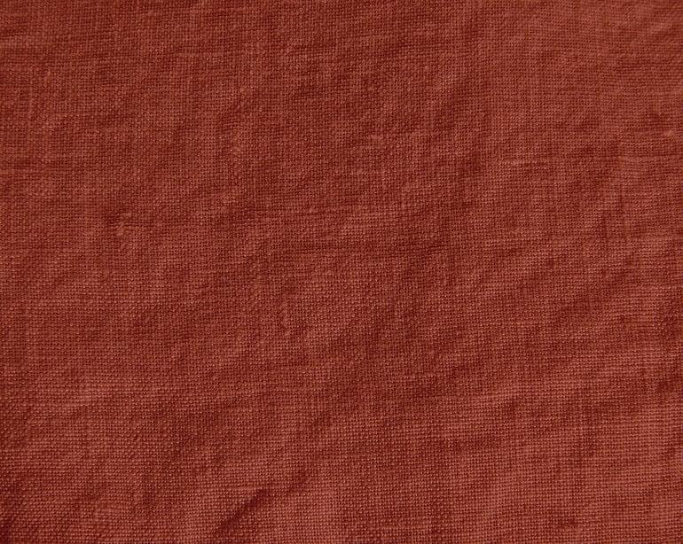 Anne De Solène HOUSSE DE COUETTE Lin Lavé Lina · Terracotta