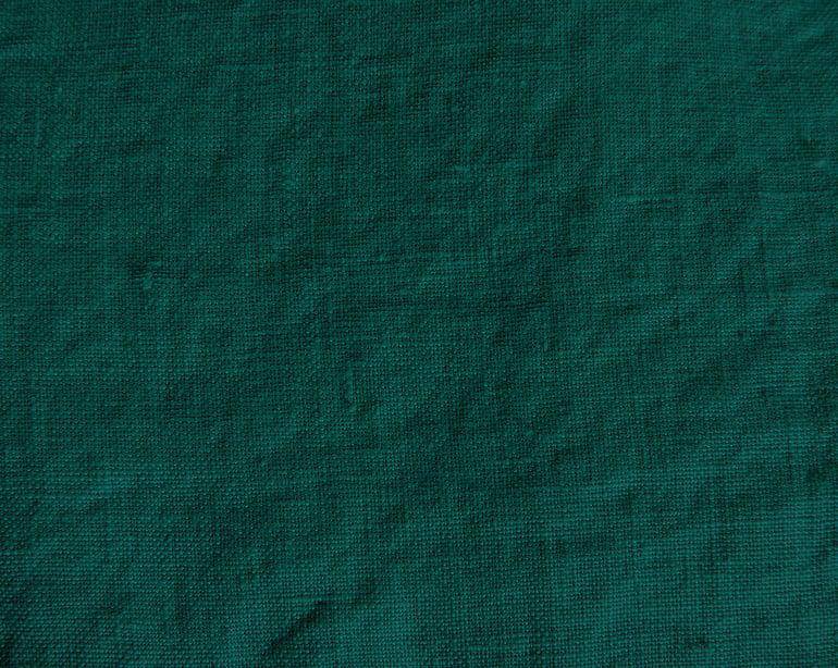 Anne De Solène HOUSSE DE COUETTE Lin Lavé Lina · Vert Sapin