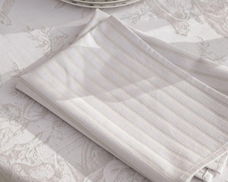 anne de solène LOT DE 4 SERVIETTES DE TABLE 4 Continents · Grege