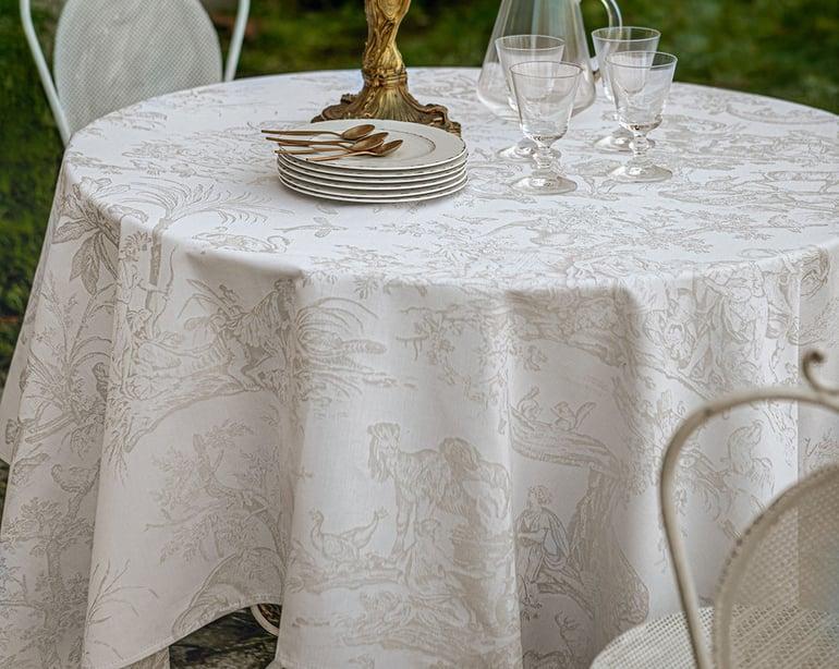 Anne De Solène LOT NAPPE + SERVIETTES DE TABLE 4 Continents · Grege