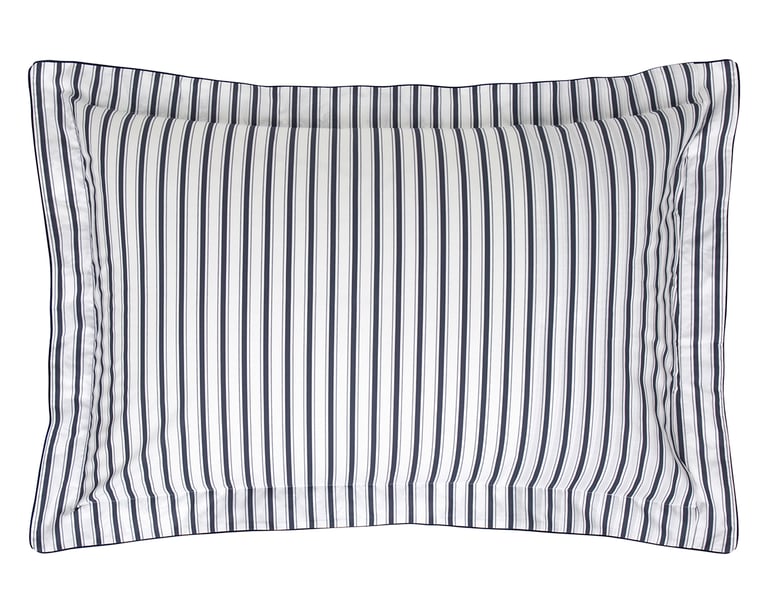 Anne De Solène TAIE D'OREILLER 4 Continents · Blanc/Bleu