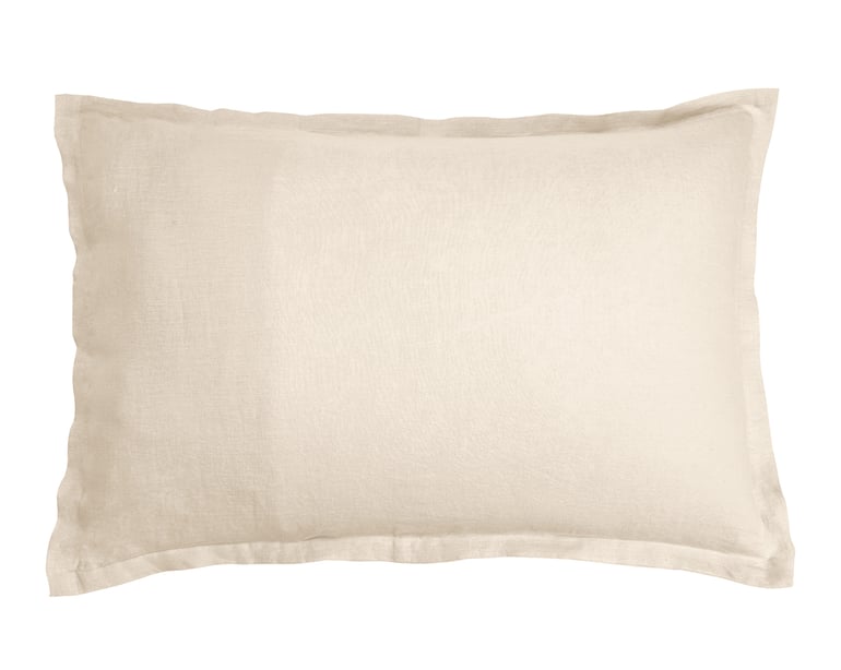 Anne De Solène TAIE D'OREILLER Lin Lavé Lina · Naturel