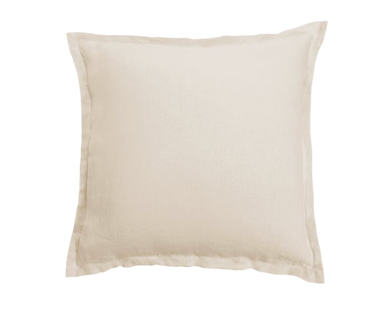 anne de solène TAIE D'OREILLER Lin Lavé Lina · Naturel