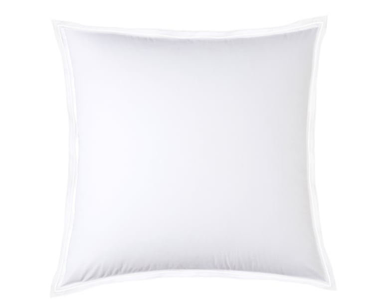 anne de solène TAIE D'OREILLER Pure White Percale Lavée · Blanc · Finition Blanche