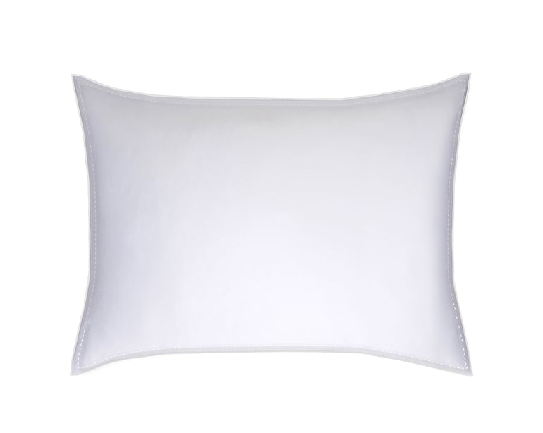 Anne De Solène TAIE D'OREILLER Pure White Satin Lavé · Blanc · Finition Blanc