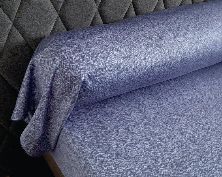 anne de solène TAIE DE TRAVERSIN Imaginaire · Bleu nuit