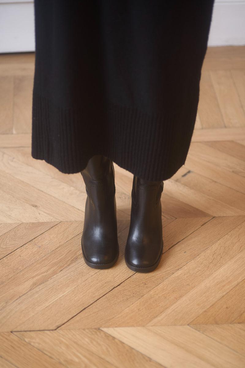 Anne Thomas Camarguaise - Boots - Liscio Black