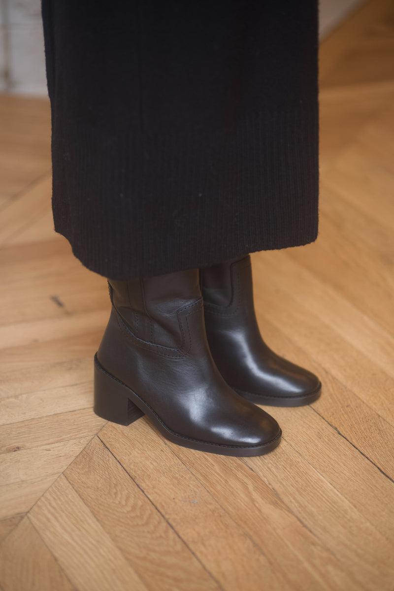 Anne Thomas Camarguaise - Boots - Liscio Black