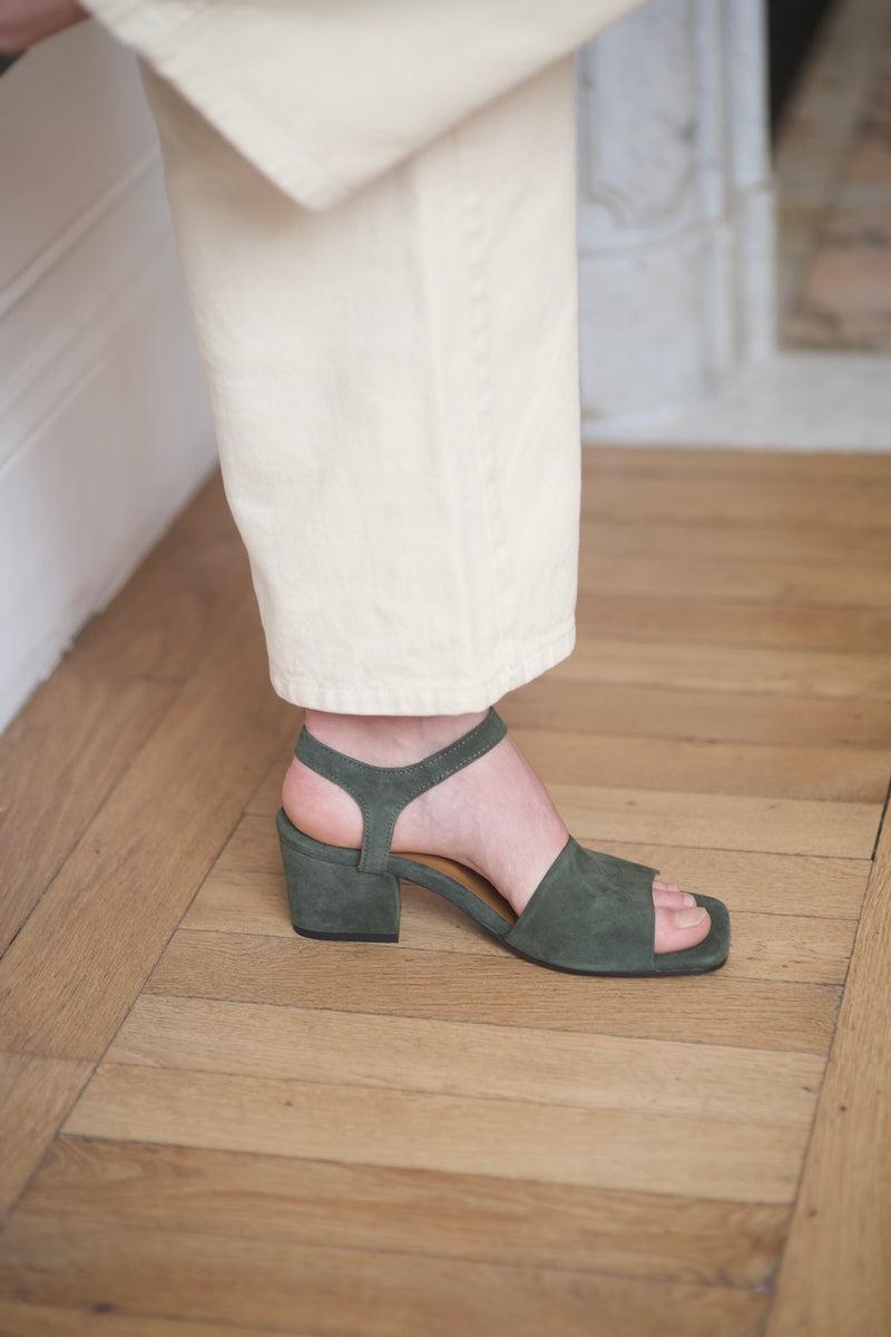 Anne Thomas Charlotte Sandals Velours Edera