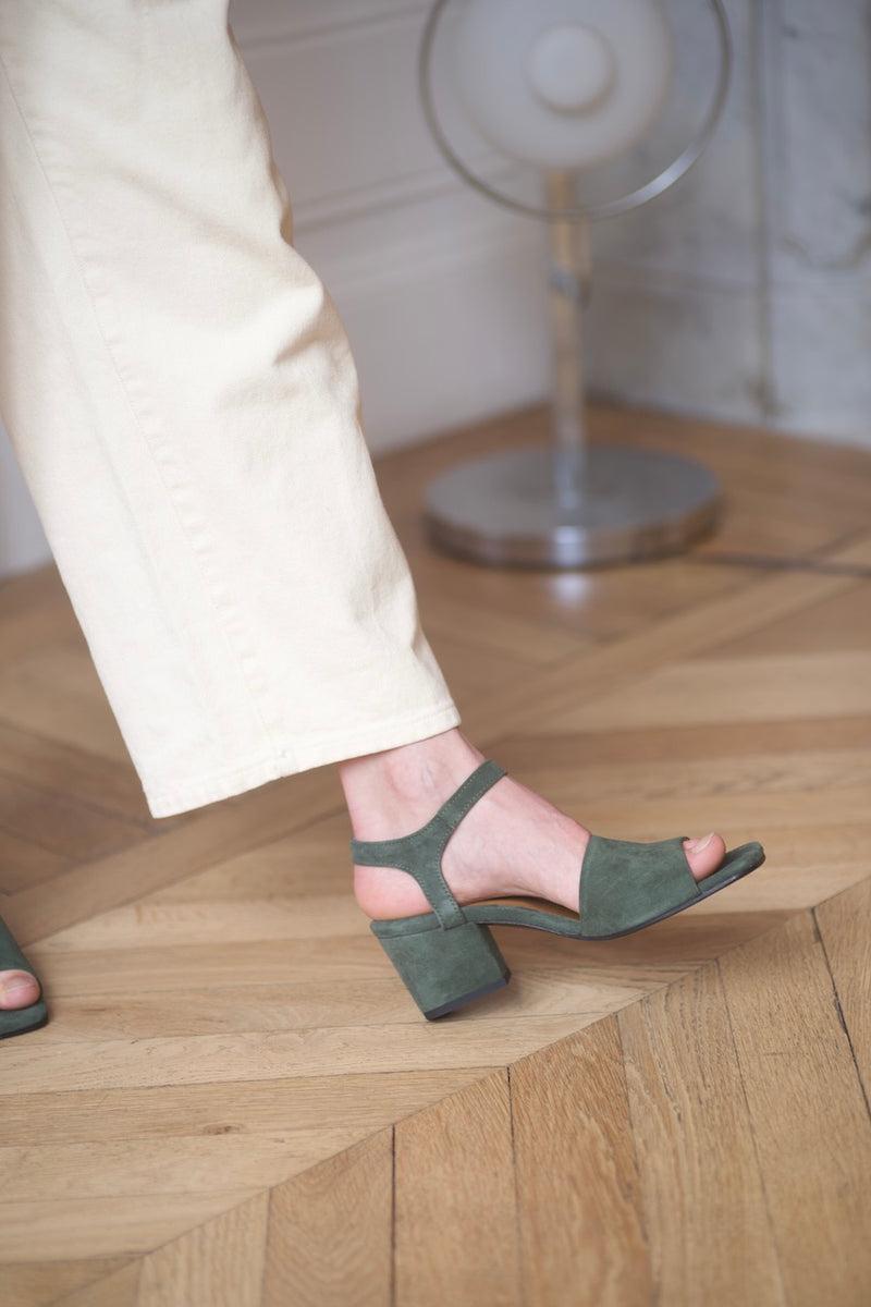 Anne Thomas Charlotte Sandals Velours Edera