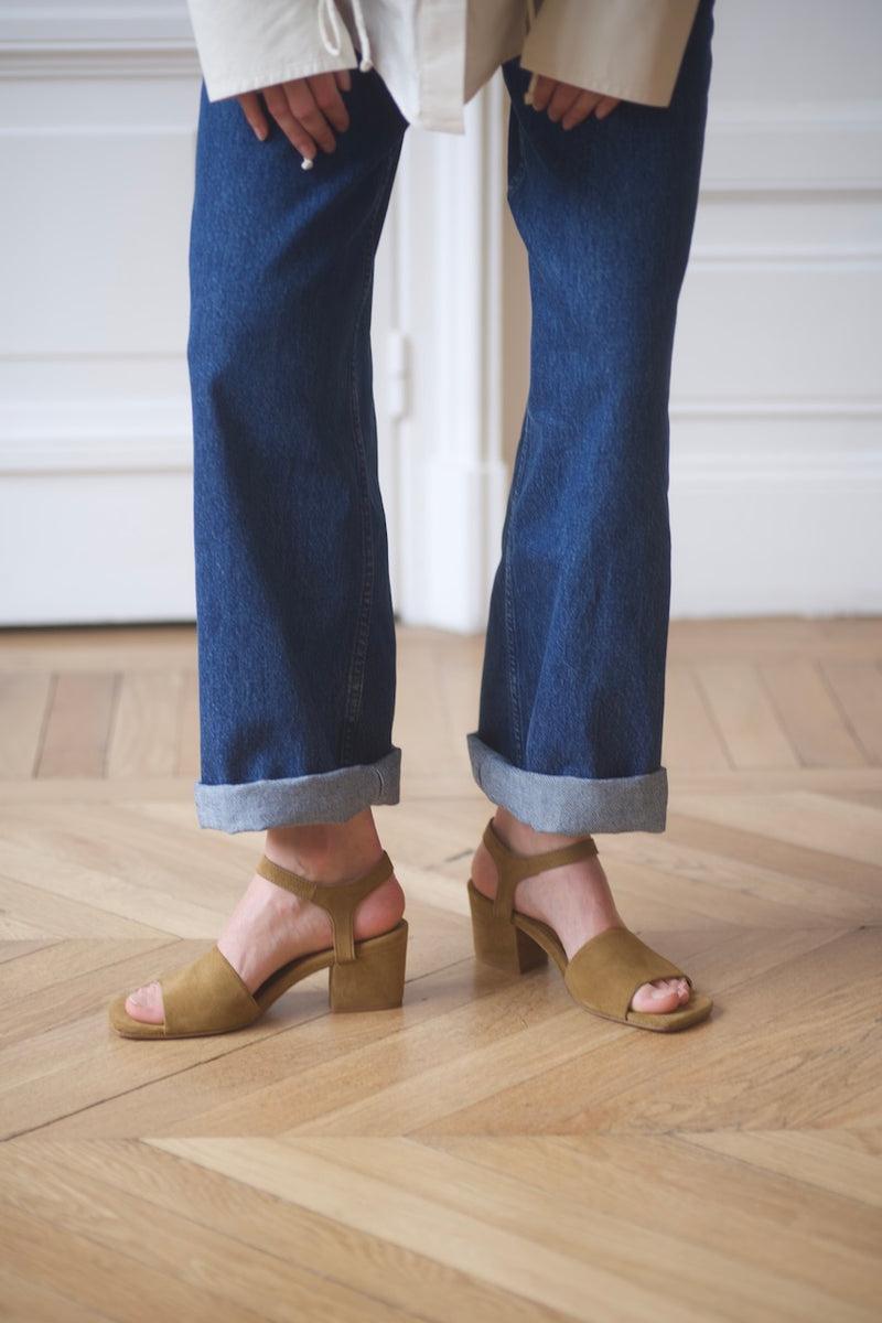 Anne Thomas Charlotte Sandals Velours Safari Lodge