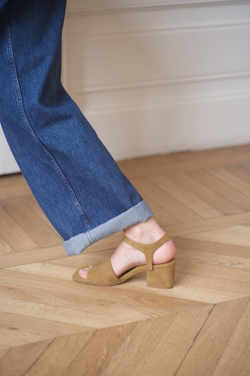 Anne Thomas Charlotte Sandals Velours Safari Lodge