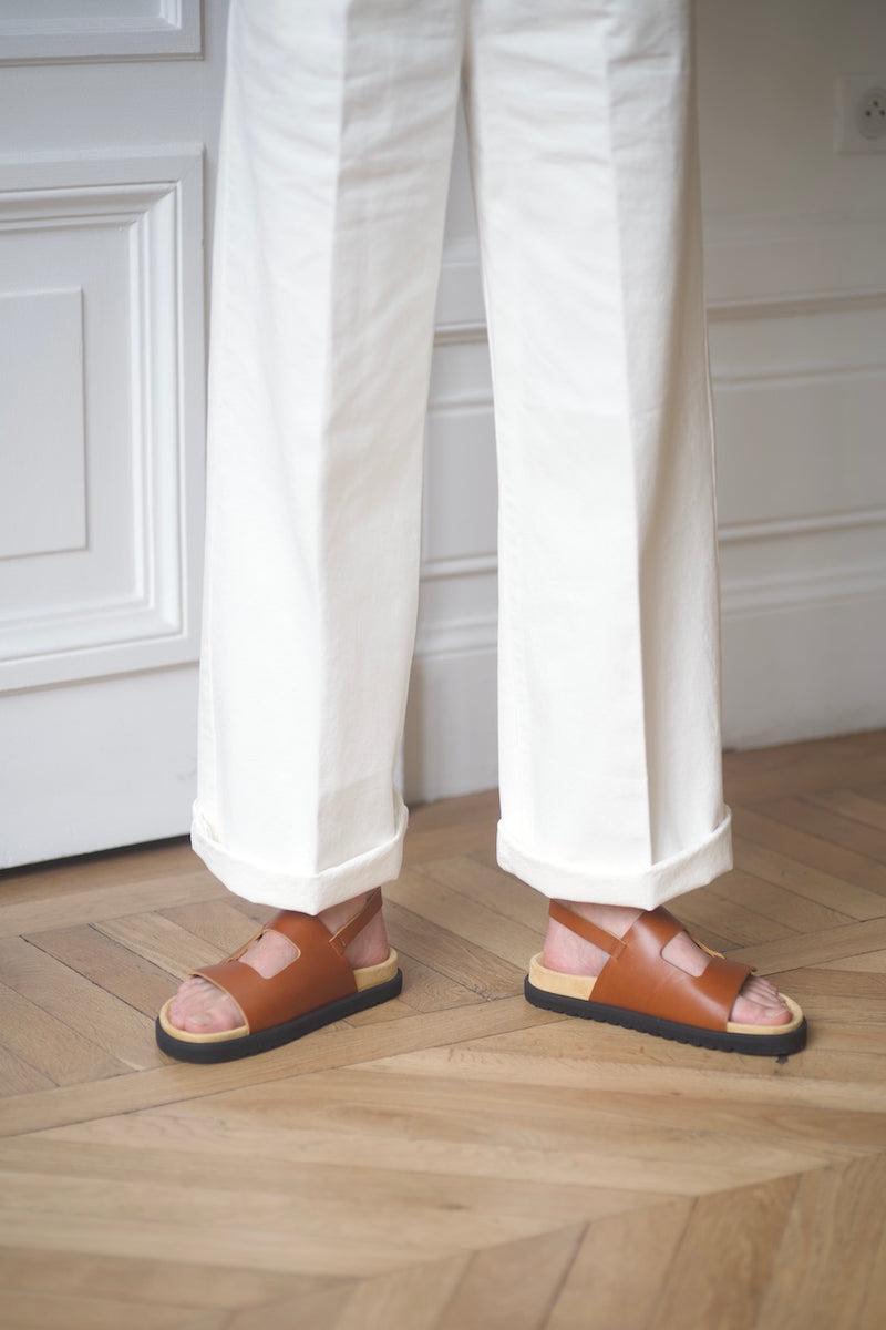 anne thomas Daddy Sandals Gattopardo Ambra