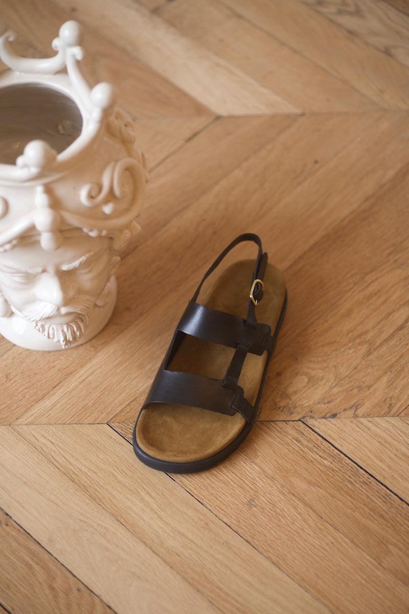 Anne Thomas Daddy Sandals Safari Black