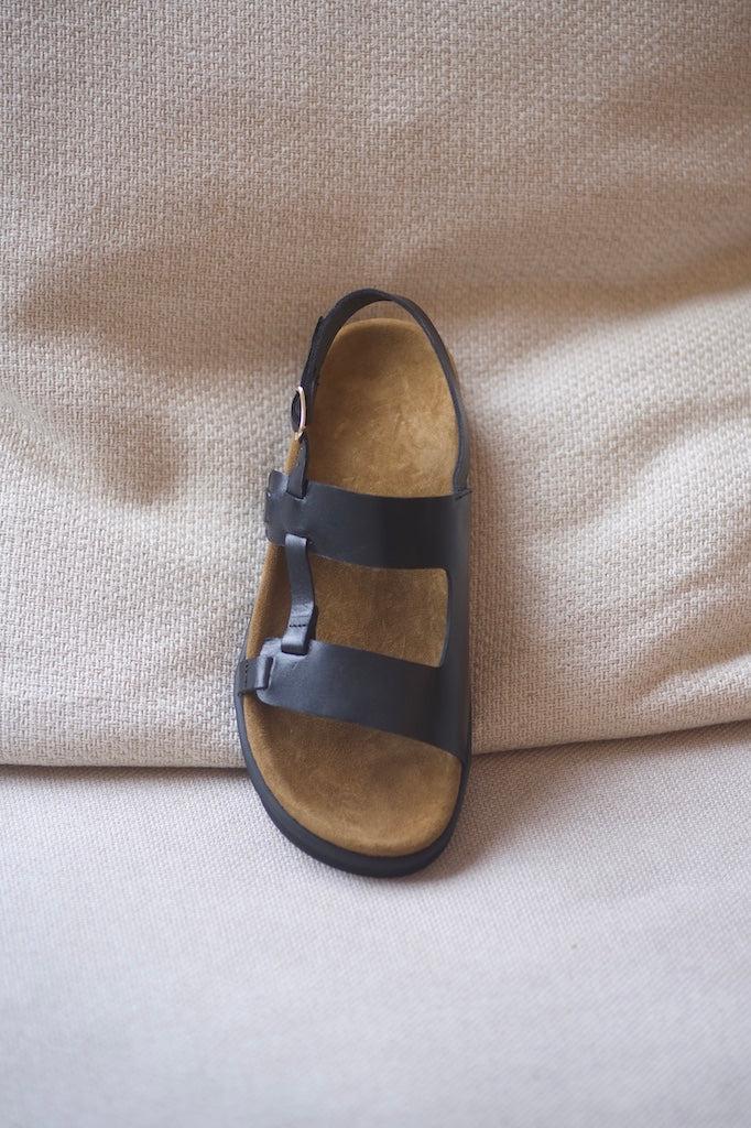 anne thomas Daddy Sandals Safari Black