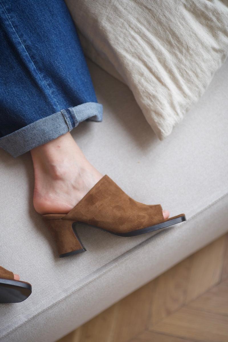 Anne Thomas Dallas Mule Velours Turcasso