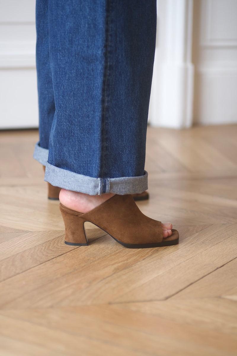 Anne Thomas Dallas Mule Velours Turcasso