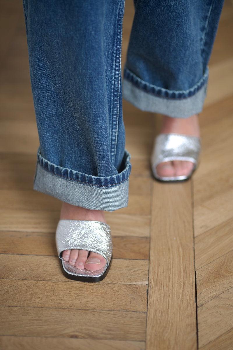 Anne Thomas Dallas Sandals Magnum Silver