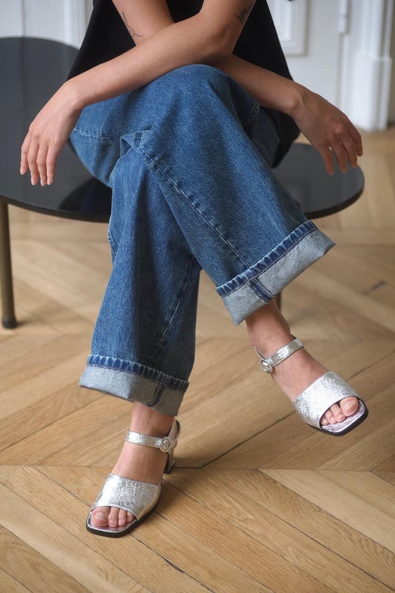 anne thomas Dallas Sandals Magnum Silver