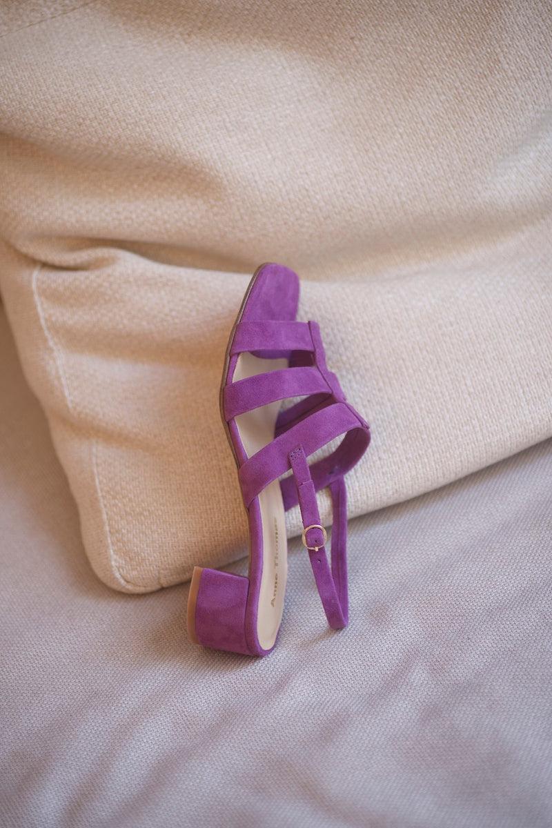 anne thomas Gabrielle Sandals Velours Psiche