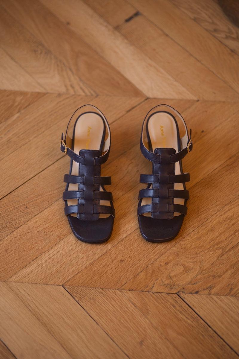 anne thomas Goudes Sandals Nappa Burrasca Navy / 40
