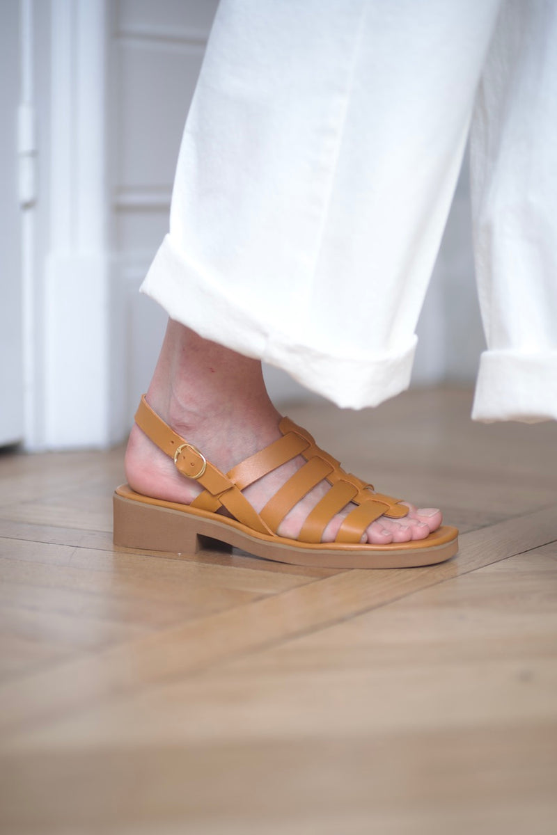 Anne Thomas Jérusalem Sandals Florida Papaya