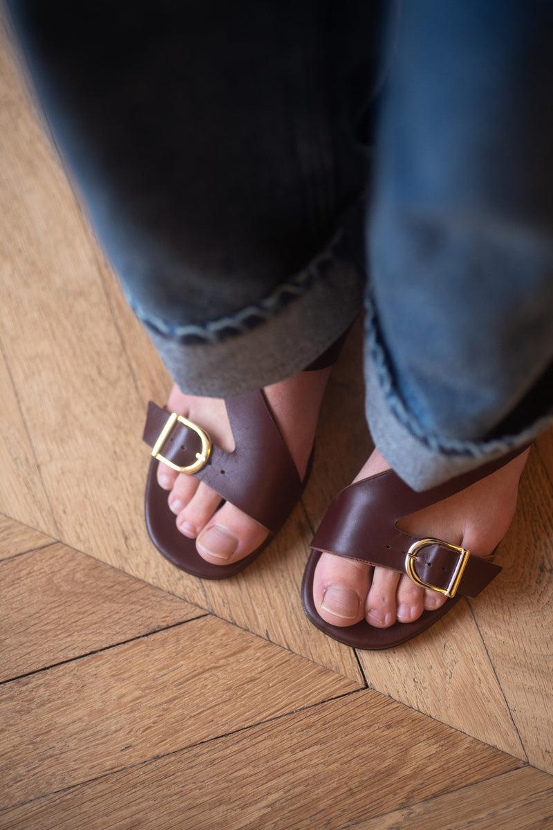 Anne Thomas Kabuki Sandals Nappa Guiana