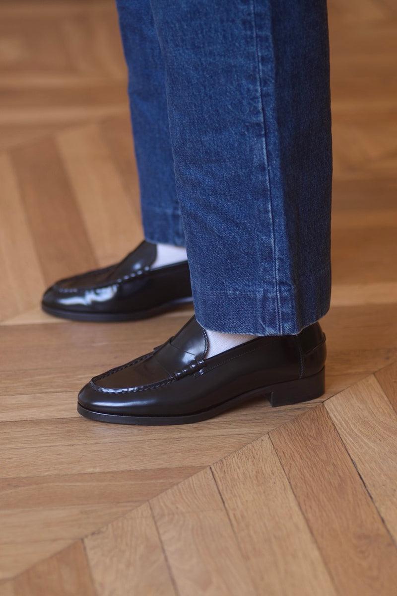 anne thomas Marie Cécile Loafers Polido Black
