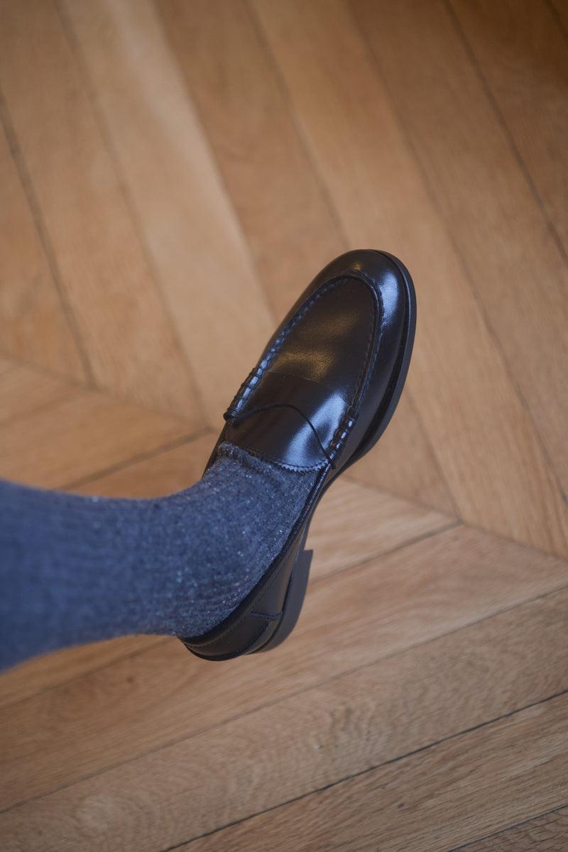 anne thomas Marie Cécile Loafers Shinny Calf Black
