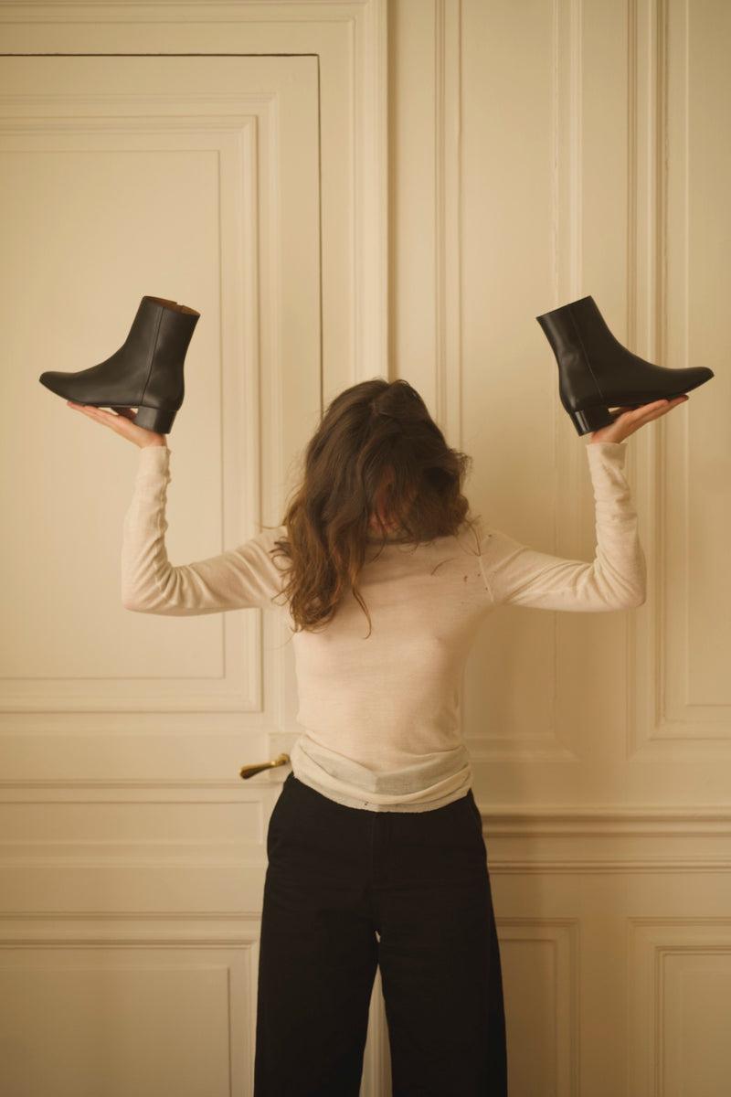 Anne Thomas Michèle Boots Calf Black