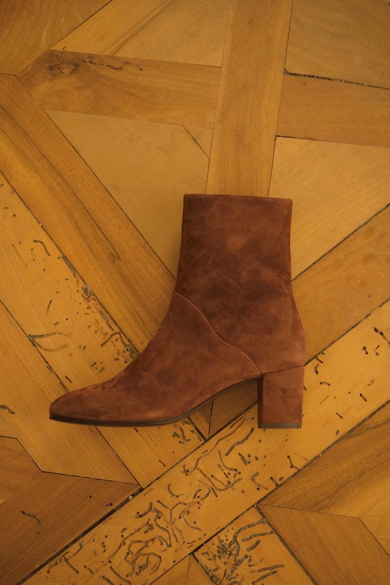 Anne Thomas Mimo Boots Velours Henna
