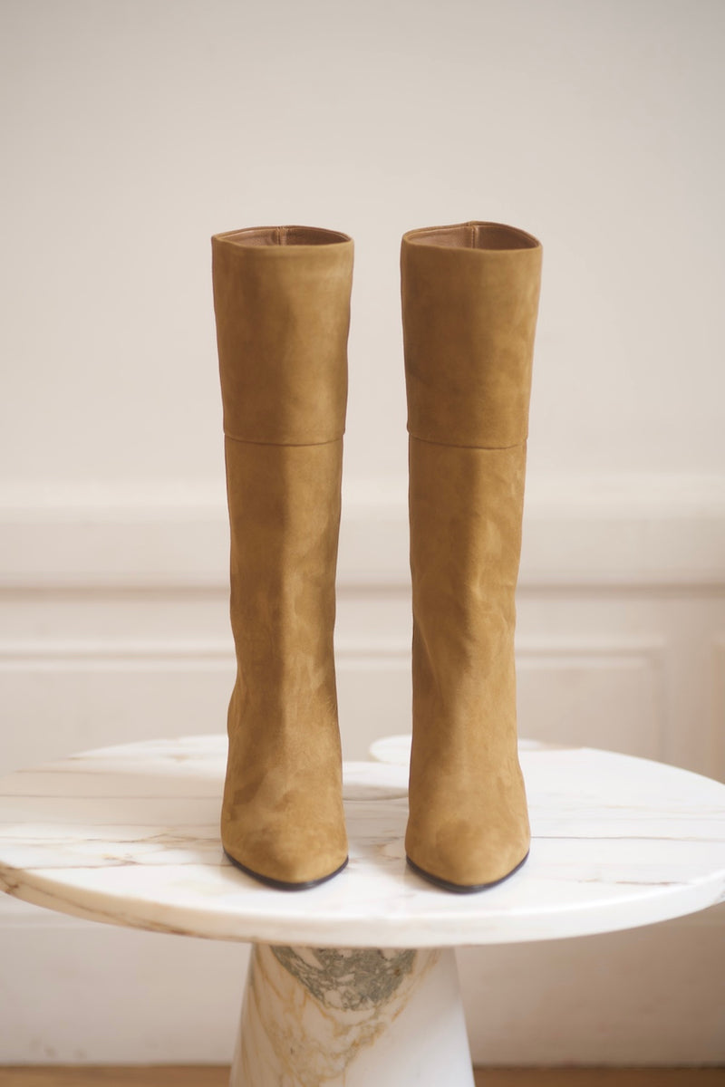 Anne Thomas Mimo Long Boots Velours Safari Lodge