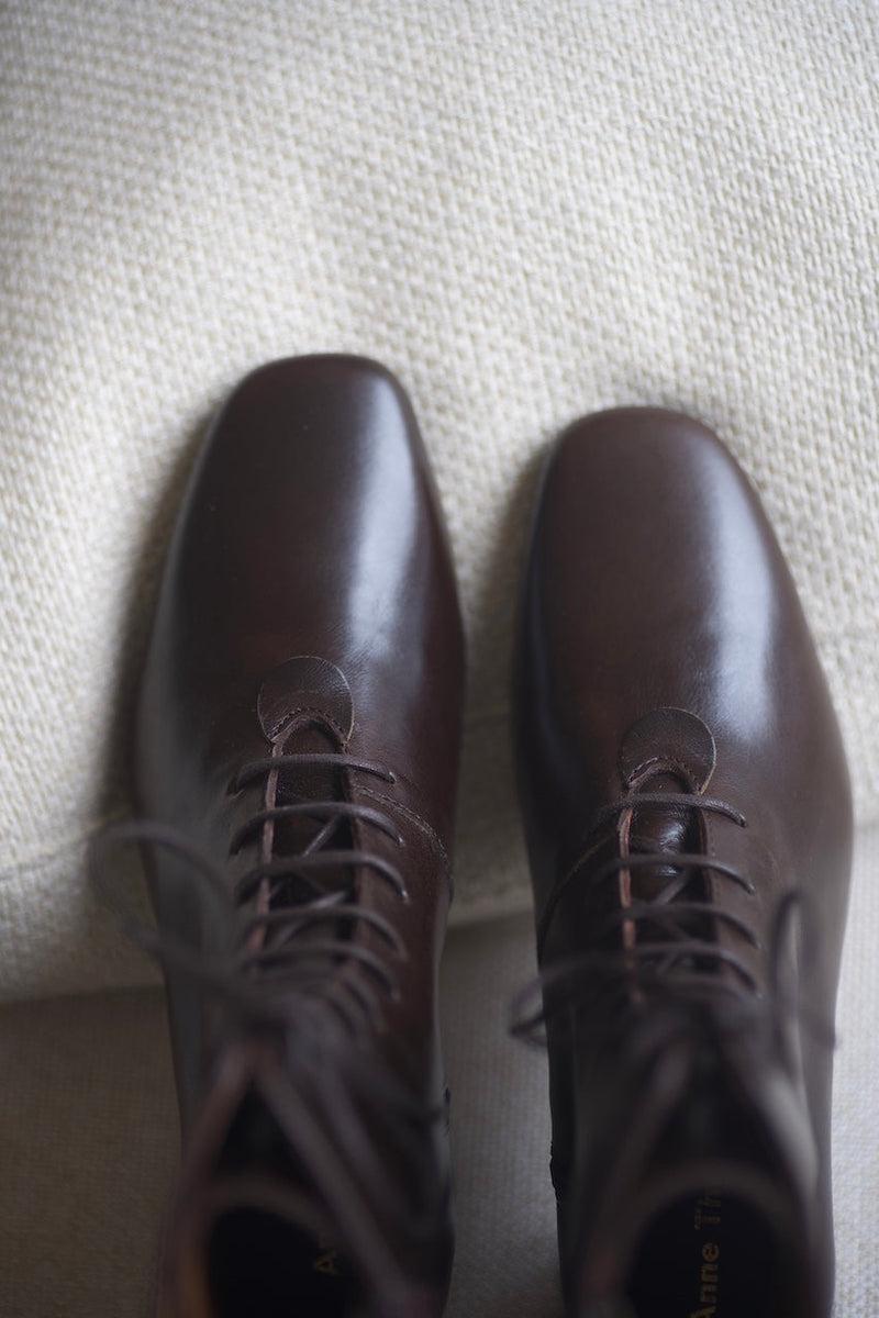 Anne Thomas Pavlova Boots Yuca Brown Deep Eggplant