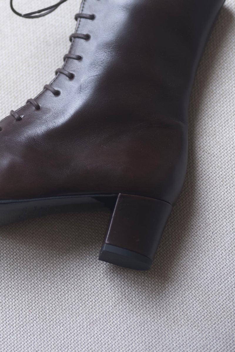 Anne Thomas Pavlova Boots Yuca Brown Deep Eggplant