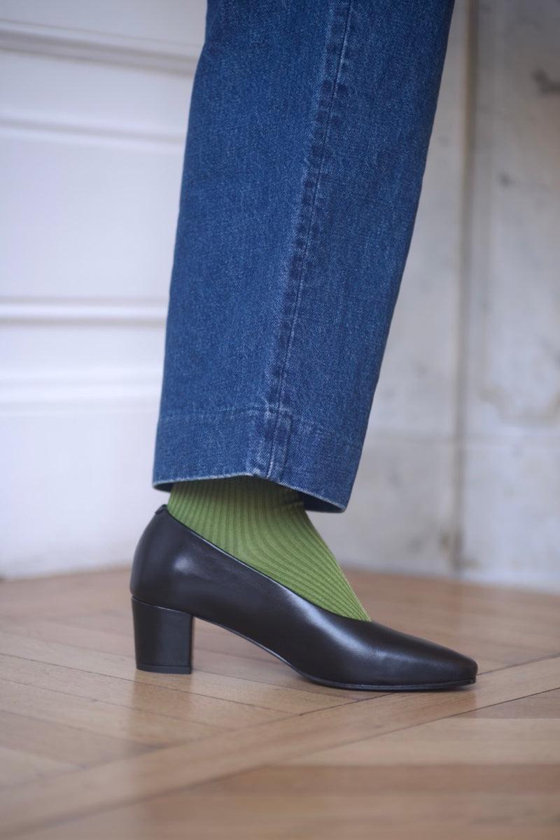 anne Thomas Pavlova Pump Calf Black