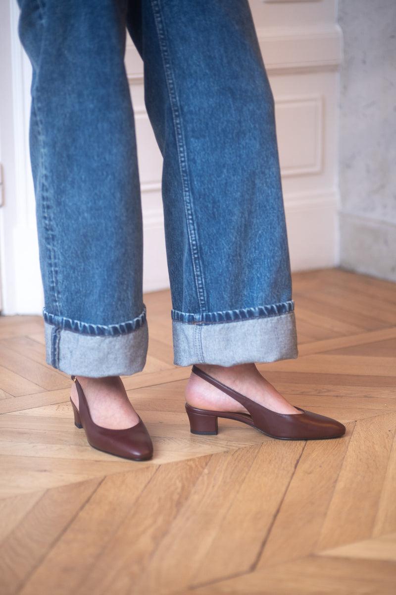 Anne Thomas Pré Vente - Anita Slingback Nappa Guiana