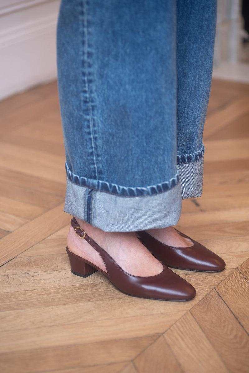 anne thomas Pré Vente - Anita Slingback Nappa Guiana