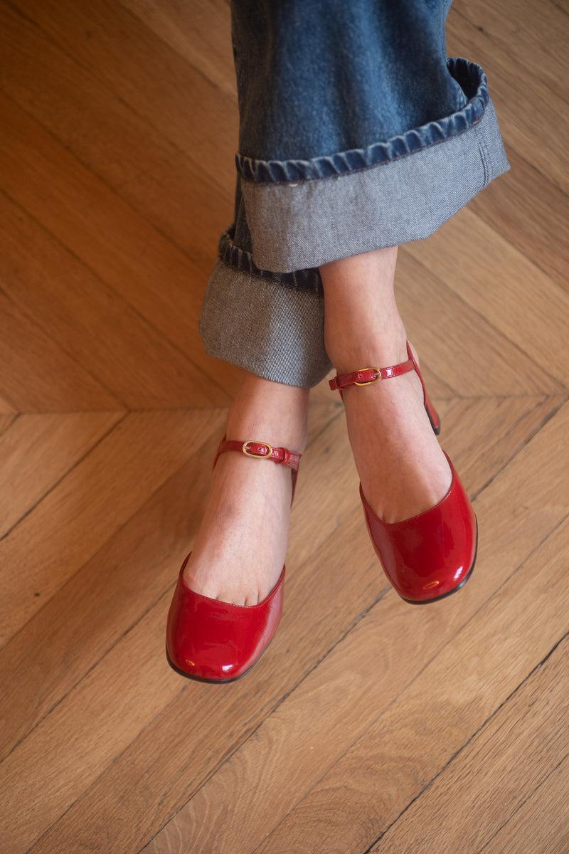 Anne Thomas Pré Vente - Venezia Sandals Morgex Red