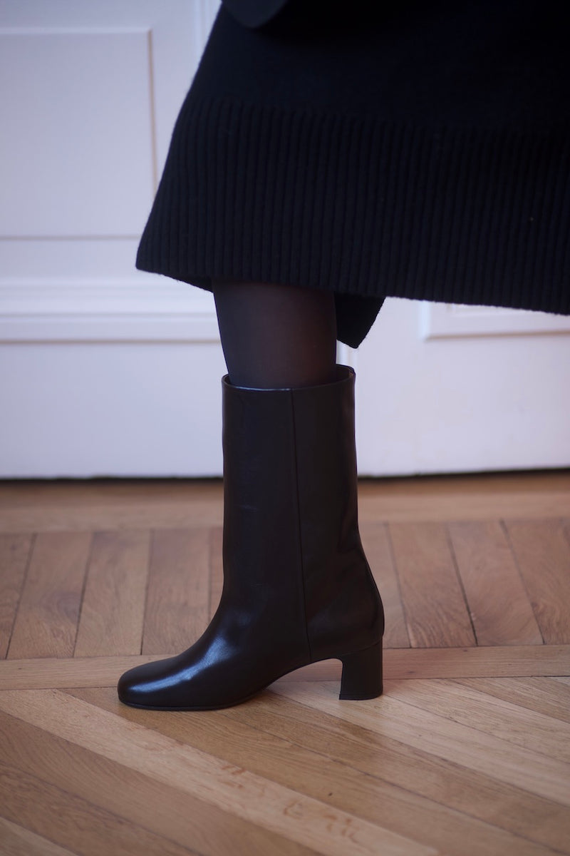 anne thomas Vénezia Mi Boots Calf Black