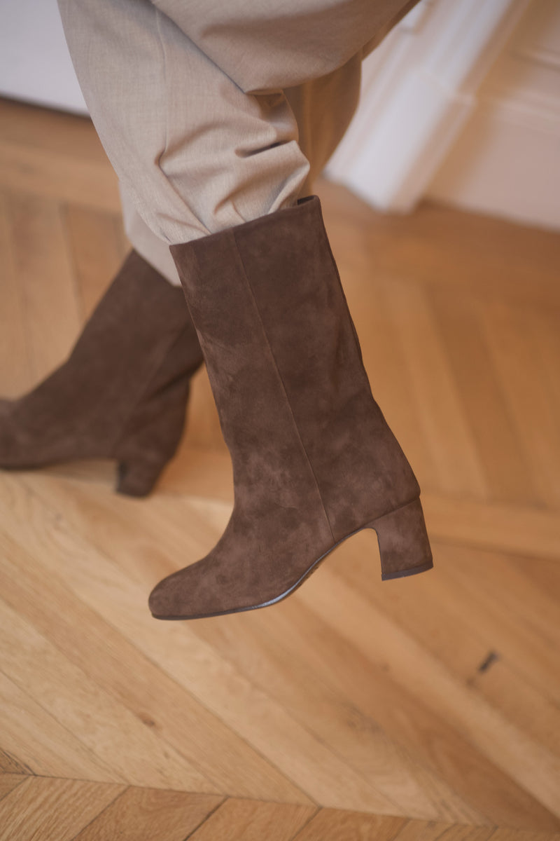 anne thomas Vénezia Mi Boots Velours Baia
