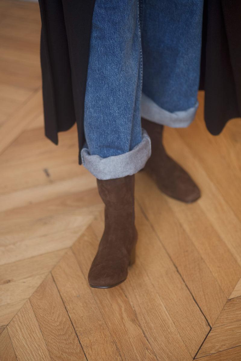 Anne Thomas Victoria Boots Velours Baia